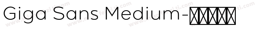 Giga Sans Medium字体转换